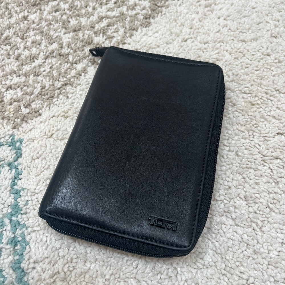 Tumi Delta Zip-Around Multiple Passport Wallet, Black